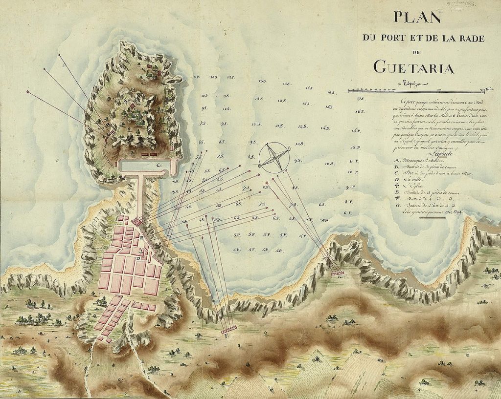 Getariako portuaren eta arradaren planoa. Espainia 1024x817 - 2020ko martxoko proposamenak
